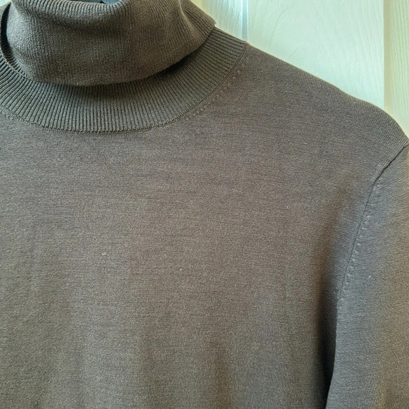 Kors Michael Kors Vintage Turtleneck Silk blend neutral sweater Large - Picture 4 of 8